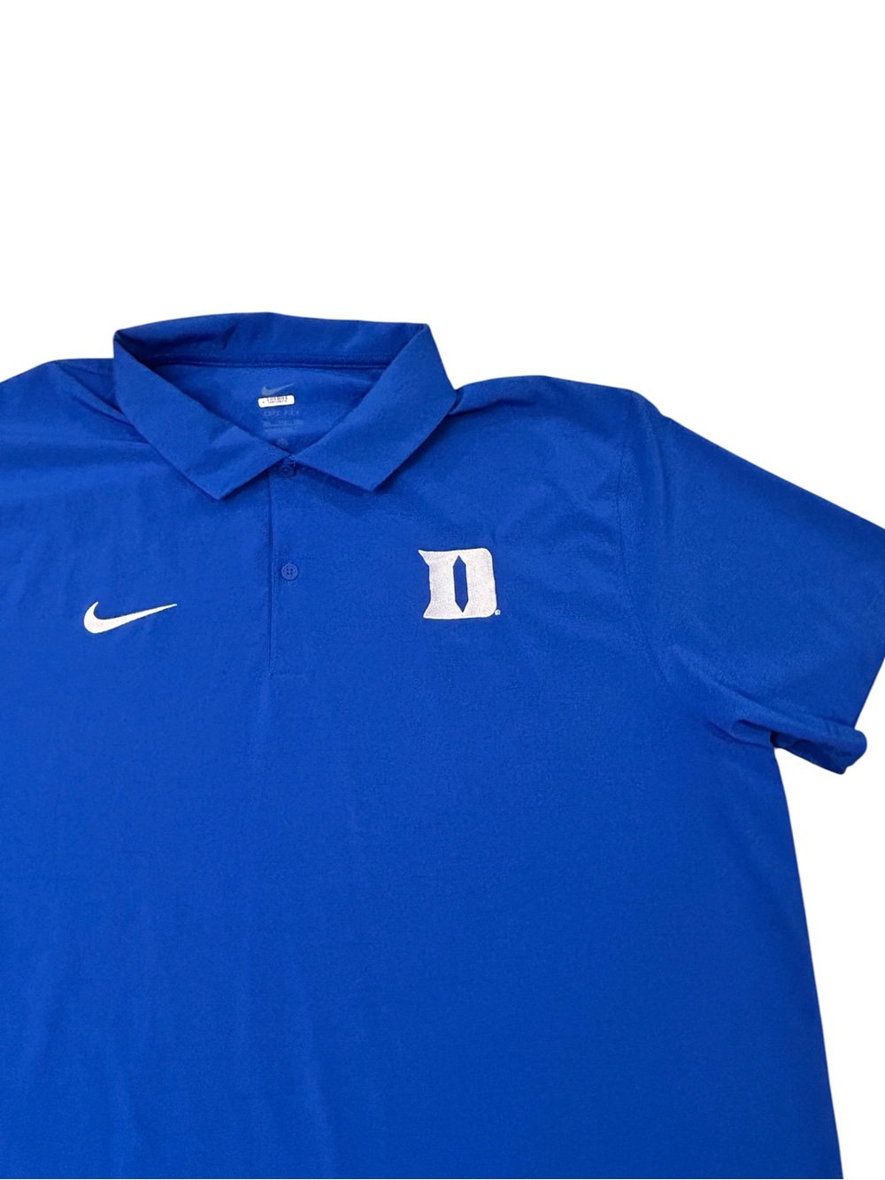 Nike Dri Fit Duke Blue Devils Team Issue Polo Shirt XXL Embroidered Performance